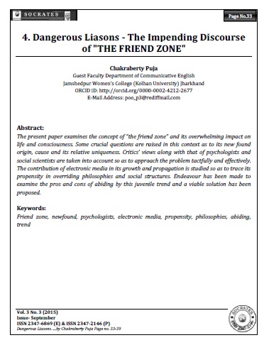 Dangerous Liasons - The Impending Discourse of "THE FRIEND ZONE"