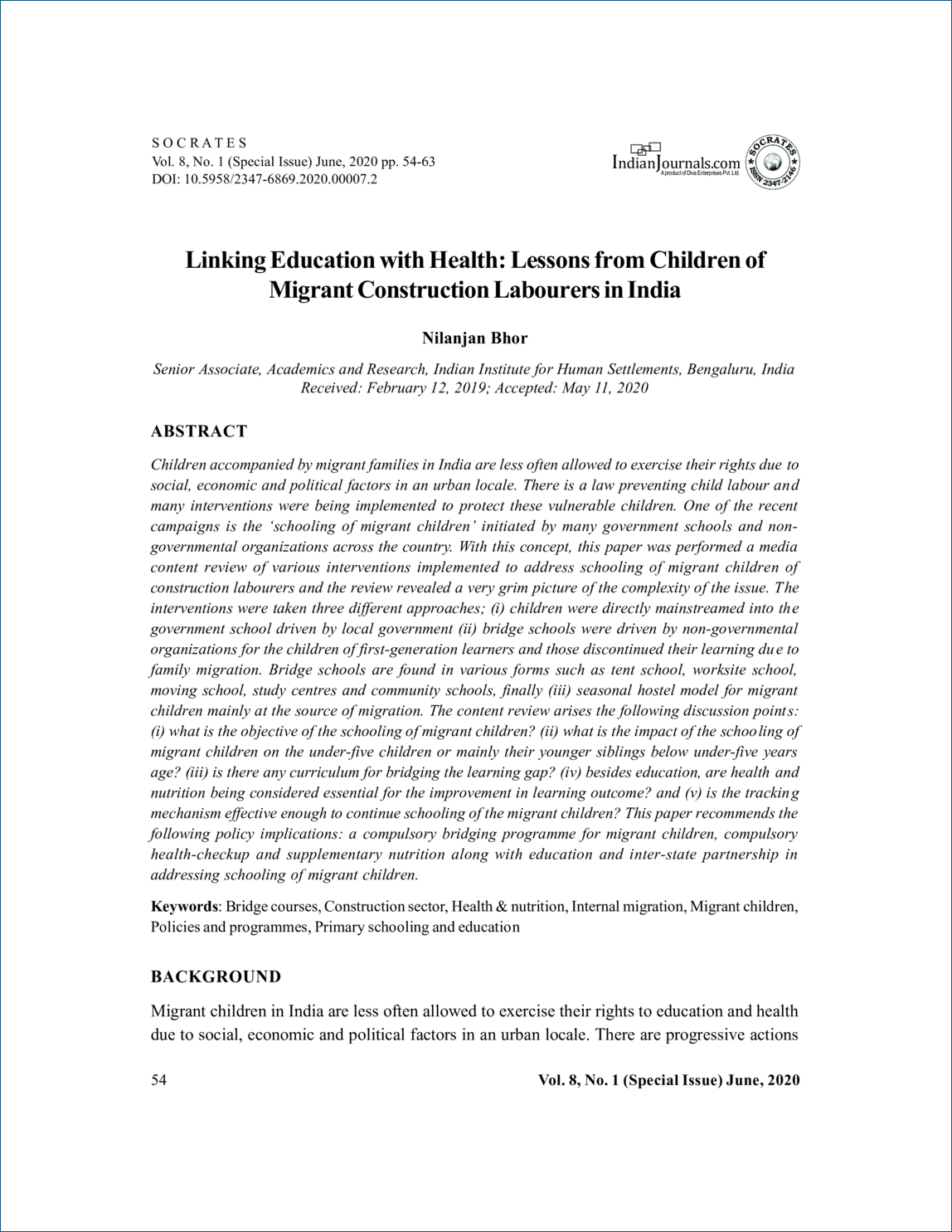  Linking education with Health 